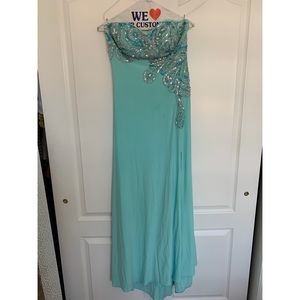 Ignite Women's Evening Dress Gown Blue US 4